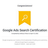 Google Ads certificate